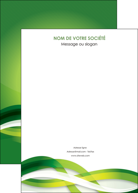 creation graphique en ligne affiche vert verte fond vert MLGI64777