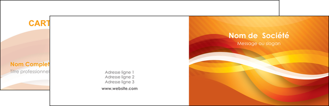 creation graphique en ligne carte de visite orange colore couleur MLIP64811
