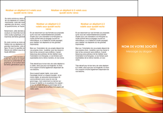 modele en ligne depliant 3 volets  6 pages  orange colore couleur MLGI64829