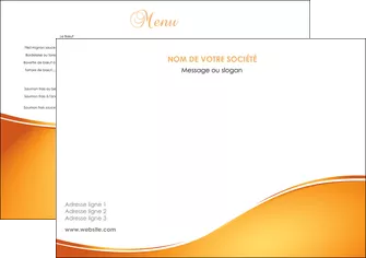 modele en ligne set de table orange fond orange fluide MIFBE65429