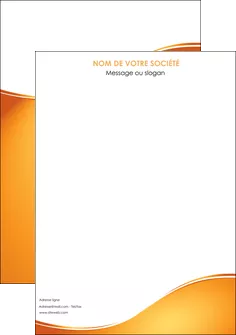 imprimerie affiche orange fond orange fluide MIFBE65431