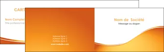 faire modele a imprimer carte de visite orange fond orange fluide MIFBE65437