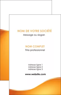 realiser carte de visite orange fond orange fluide MIFBE65439