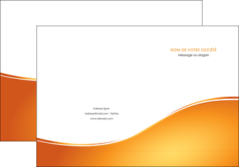 creation graphique en ligne pochette a rabat orange fond orange fluide MIF65443