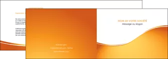 faire modele a imprimer depliant 2 volets  4 pages  orange fond orange fluide MIFBE65445