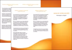 cree depliant 3 volets  6 pages  orange fond orange fluide MIFBE65455
