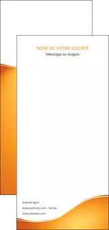 personnaliser modele de flyers orange fond orange fluide MIFBE65479