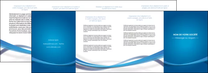 creer modele en ligne depliant 4 volets  8 pages  bleu fond bleu pastel MLGI66709