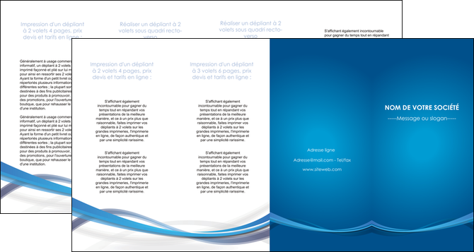 creation graphique en ligne depliant 4 volets  8 pages  bleu fond bleu pastel MIF66713