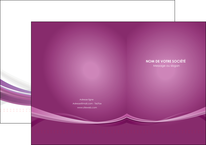 maquette en ligne a personnaliser pochette a rabat violet violette abstrait MIDCH66951