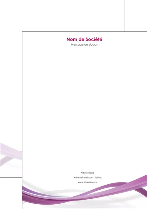 impression tete de lettre violet violette abstrait MIFBE66971