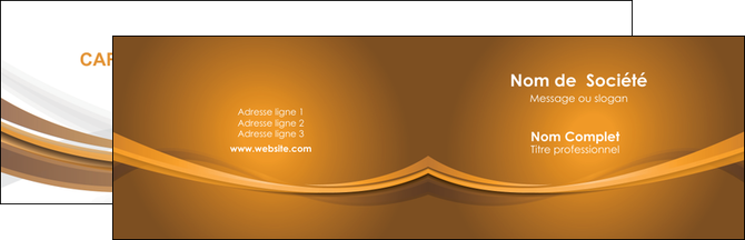 creer modele en ligne carte de visite marron marron chocolat couleur MLIP67051