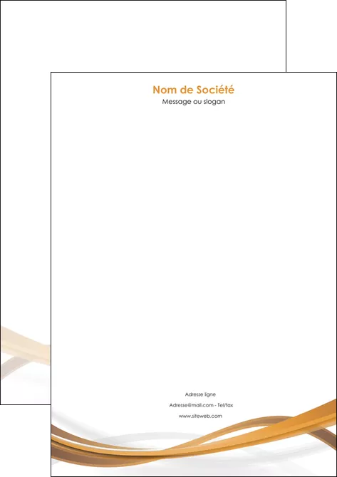 impression tete de lettre marron marron chocolat couleur MLGI67075