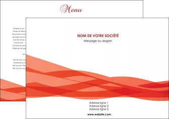maquette en ligne a personnaliser set de table rouge couleurs chaudes fond  colore MLIGCH67105