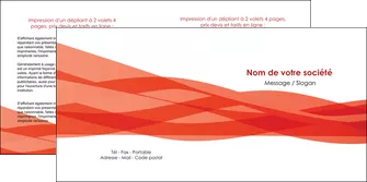 imprimer depliant 2 volets  4 pages  rouge couleurs chaudes fond  colore MLIGCH67135