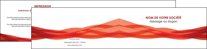 realiser depliant 2 volets  4 pages  rouge couleurs chaudes fond  colore MLGI67141