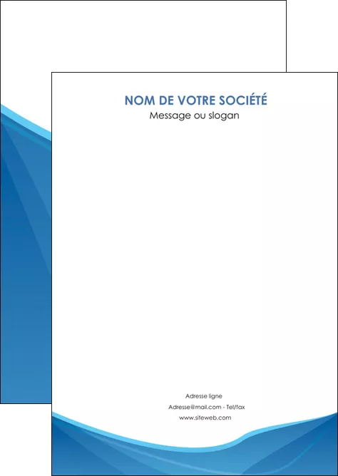 imprimer flyers bleu bleu pastel couleur froide MIF67269