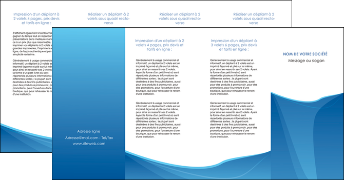 personnaliser modele de depliant 4 volets  8 pages  bleu bleu pastel couleur froide MIFCH67313