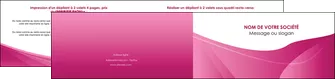 maquette en ligne a personnaliser depliant 2 volets  4 pages  rose fushia fonce couleur MLGI67669