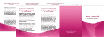 imprimer depliant 4 volets  8 pages  rose fushia fonce couleur MLGI67681