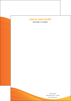imprimer affiche orange fond orange couleur MIF67845