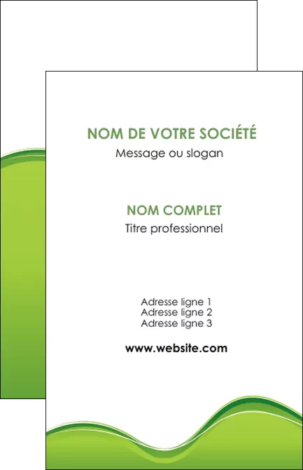 cree carte de visite espaces verts vert vert pastel couleur pastel MIFBE68025