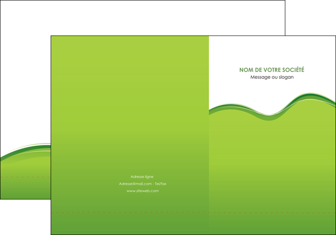 creation graphique en ligne pochette a rabat espaces verts vert vert pastel couleur pastel MIDCH68029