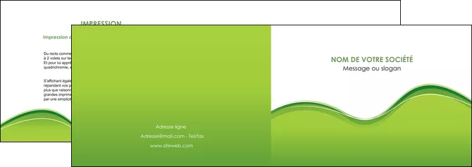 cree depliant 2 volets  4 pages  espaces verts vert vert pastel couleur pastel MLGI68031