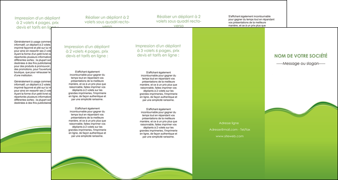 modele en ligne depliant 4 volets  8 pages  espaces verts vert vert pastel couleur pastel MIFLU68061
