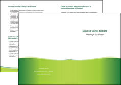 imprimerie depliant 2 volets  4 pages  espaces verts vert vert pastel couleur pastel MLGI68159