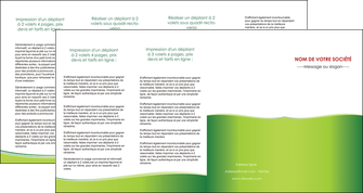 personnaliser modele de depliant 4 volets  8 pages  espaces verts vert vert pastel couleur pastel MLGI68165