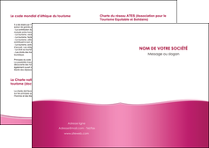 modele en ligne depliant 2 volets  4 pages  rose pastel fond rose couleur pastel MLGI68395