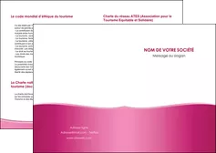 modele en ligne depliant 2 volets  4 pages  rose pastel fond rose couleur pastel MLGI68395