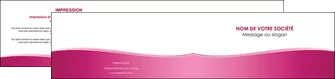 cree depliant 2 volets  4 pages  rose pastel fond rose couleur pastel MLGI68425
