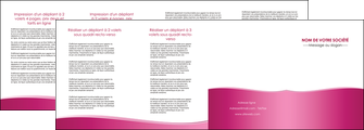 faire depliant 4 volets  8 pages  rose pastel fond rose couleur pastel MLGI68431