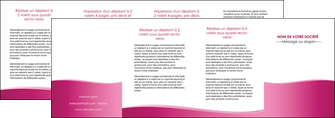 personnaliser modele de depliant 4 volets  8 pages  rose pastel fond rose couleur pastel MLGI68437