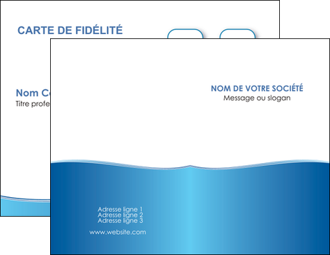 maquette en ligne a personnaliser carte de visite bleu bleu pastel fond pastel MIF68623