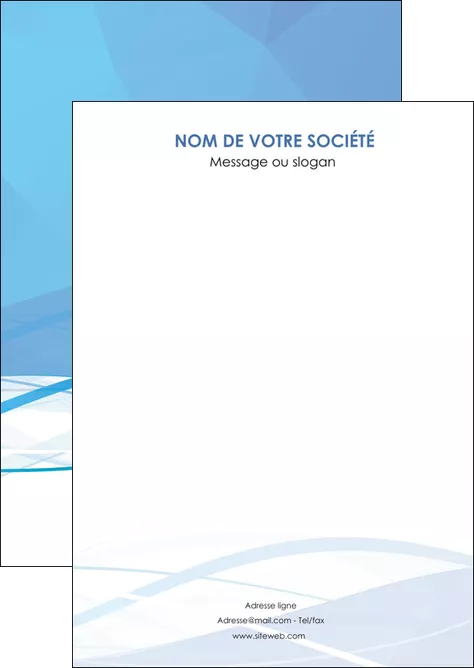 faire flyers bleu bleu pastel fond bleu pastel MIFCH68929