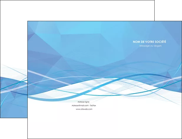 creation graphique en ligne pochette a rabat bleu bleu pastel fond bleu pastel MIFCH68937