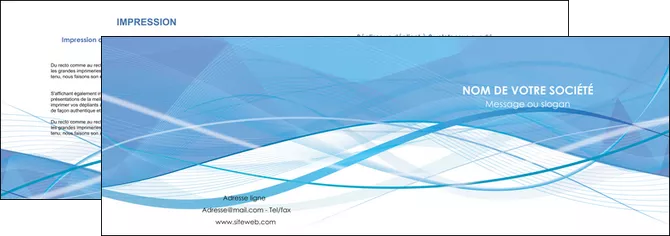modele depliant 2 volets  4 pages  bleu bleu pastel fond bleu pastel MLGI68943