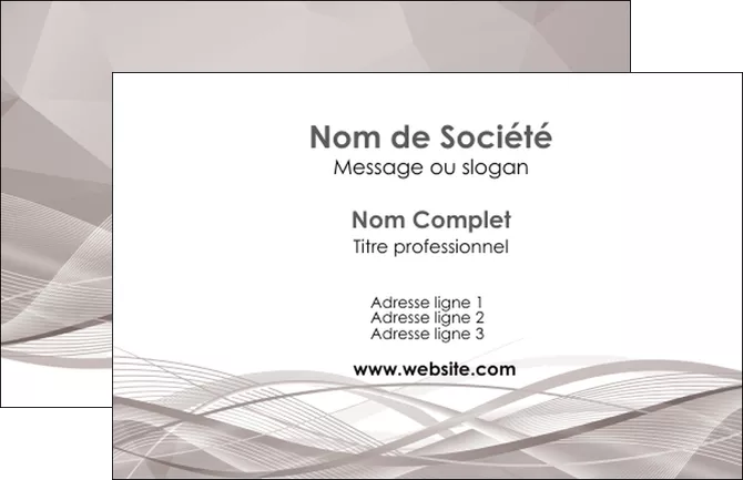 faire modele a imprimer carte de visite gris fond gris simple MLIGLU68995