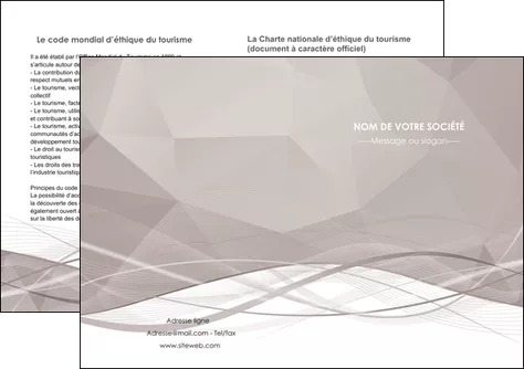 modele en ligne depliant 2 volets  4 pages  gris fond gris simple MLIGLU69035