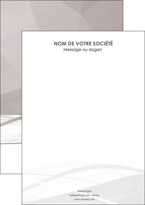 personnaliser modele de flyers gris fond gris simple MLGI69041