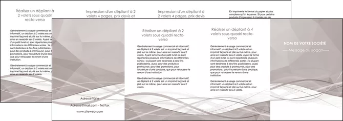 creation graphique en ligne depliant 4 volets  8 pages  gris fond gris simple MLGI69045