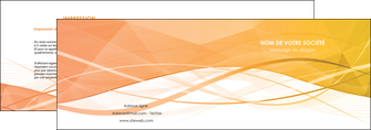exemple depliant 2 volets  4 pages  orange pastel couleur pastel fond orange pastel MLGI69229