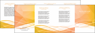 creer modele en ligne depliant 4 volets  8 pages  orange pastel couleur pastel fond orange pastel MLGI69255