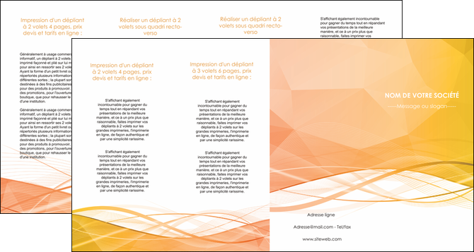 creer modele en ligne depliant 4 volets  8 pages  orange pastel couleur pastel fond orange pastel MLGI69259