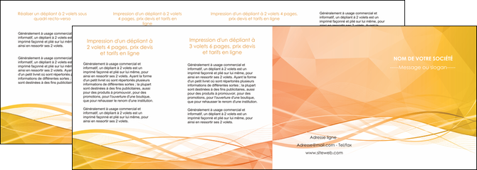 exemple depliant 4 volets  8 pages  orange pastel couleur pastel fond orange pastel MLGI69261