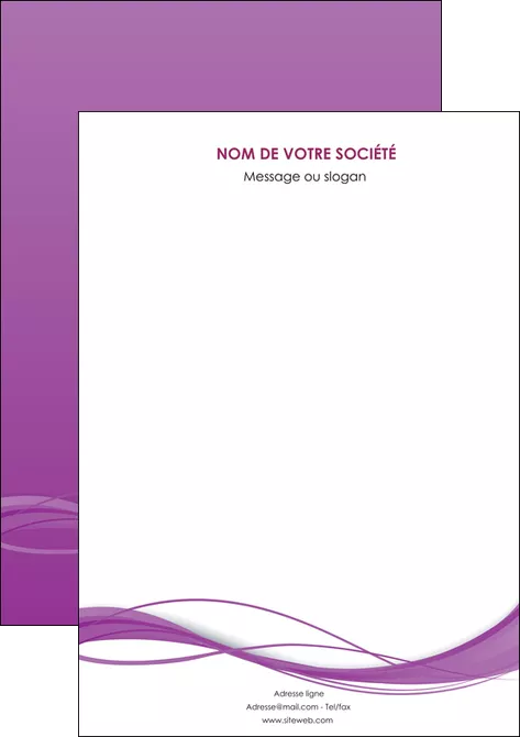 faire modele a imprimer affiche web design fond violet fond colore action MLGI69787
