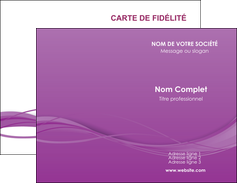 imprimer carte de visite web design fond violet fond colore action MIFBE69789